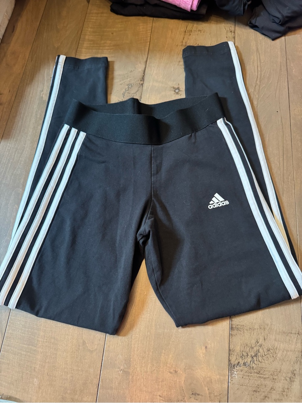Adidas Size Small Black White Leggings